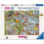 1000 pc Ravensburger Puzzle - Holiday Resort 3 The Pool